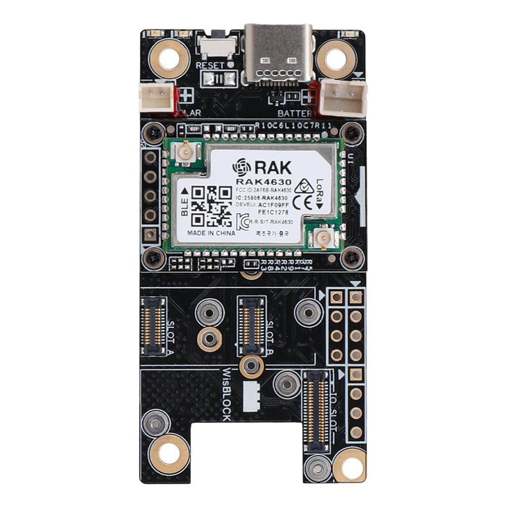 RAK4631 Meshtastic Meshcore Kit for LoRaWAN Wireless SX1262 868MHz 915MHz LoRa Module RAK19007 Base Board with Lora Antenna