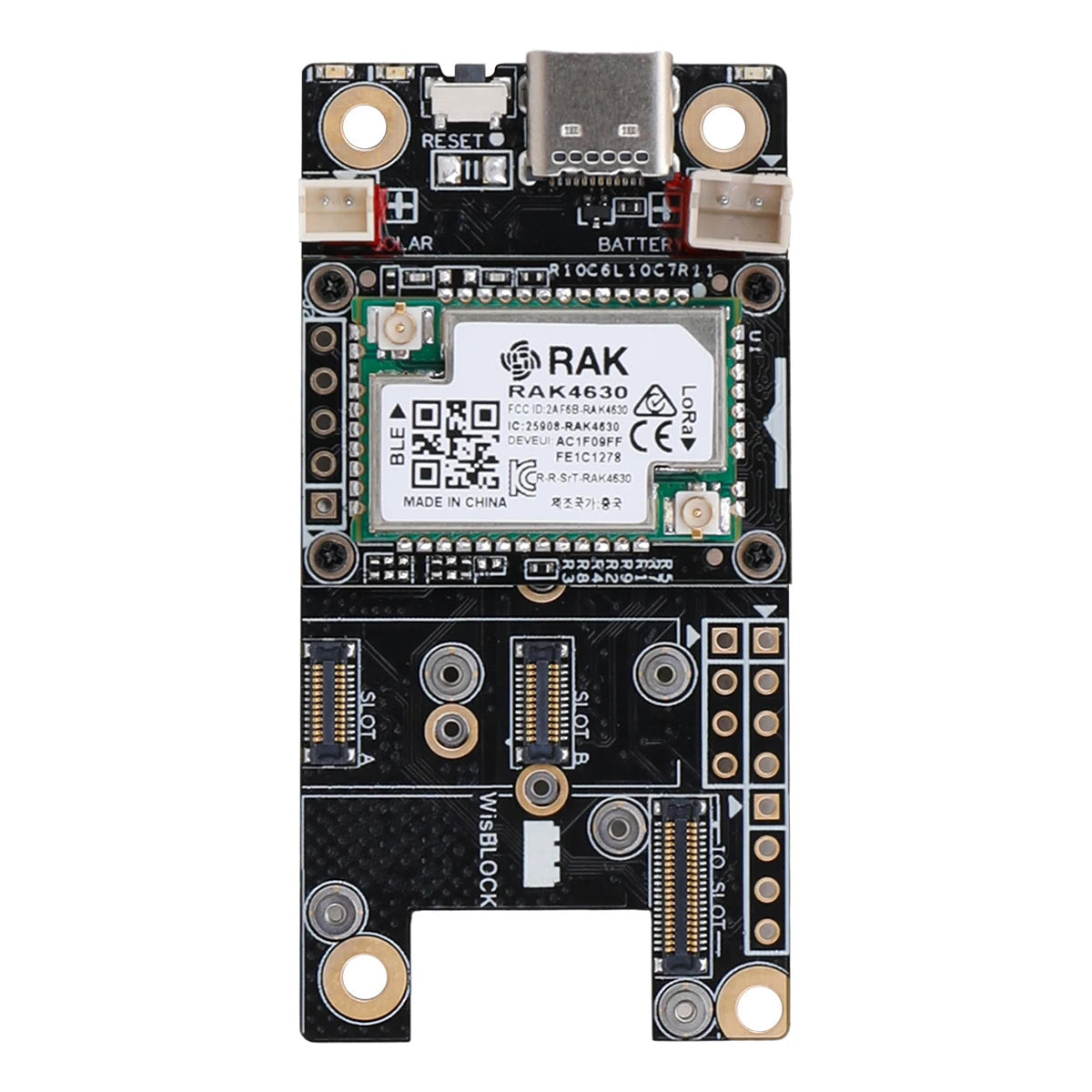 RAK4631 Meshtastic Meshcore Kit for LoRaWAN Wireless SX1262 868MHz 915MHz LoRa Module RAK19007 Base Board with Lora Antenna