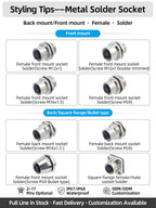 M12 Screw Termination Plastic Field Plug NMEA2000 5 Pin Straight Angled IP67 Waterproof 3 4 6 8 Poles Sensor Connectors PG7 PG9