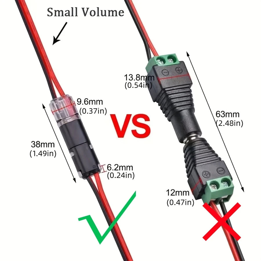 10-50pcs 2 Pin Way Plug Waterproof Electrical Connector Car Wire Cable Automotive Electrical Connector Strip Terminal Connection