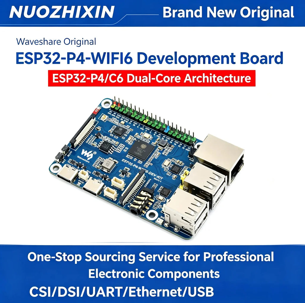 Waveshare ESP32-P4 Development Board WiFi 6 Bluetooth Communication Integrated ESP32-C6 Module Support AI Voice Interaction