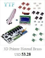 Mega 2560 R3 1pc RAMPS 1.4 control panel 5pcs DRV8825 or A4988 Stepper Motor Drive 3D Printer Parts