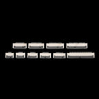 50PCS 6P 8P 10P 12P 14P 0.5mm Pitch Flip Type Under Clamshell Socket FPC FFC Flat Cable Connector 16P 20P 24P 30P 40P Kits