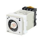H3BA-N8H Industrial Timer Relay Solid State Time Delay Relay 1.2s‑300h AC 220V DC 24V Adjustable Analog Panel Mount Timer