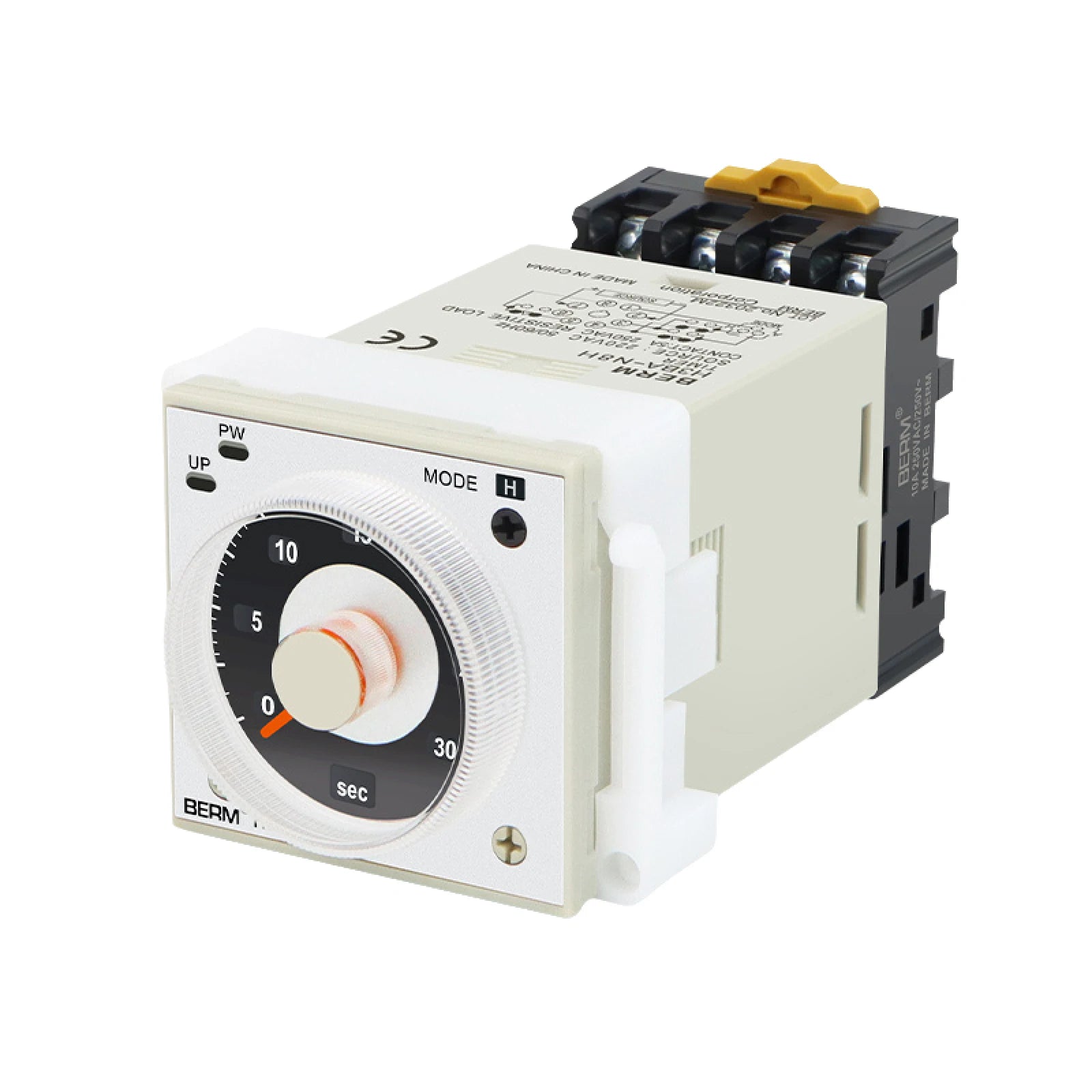 H3BA-N8H Industrial Timer Relay Solid State Time Delay Relay 1.2s‑300h AC 220V DC 24V Adjustable Analog Panel Mount Timer