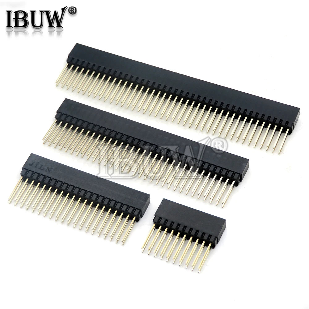 2.54mm 2x10P/16P/20P/25P/32P/40 Pin Female Stacking Header Connector Dual Row 2x20P PC104 For Raspberry Pi 2