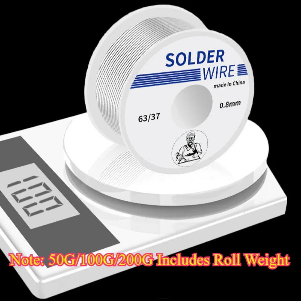 200/100/50/8g High Purity Soldering Wire 0.6/0.8/1/1.2mm Mixed Tin Rosin Core Solder Welding Wire For Electrical Soldering