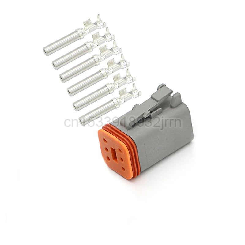 1Set DT Waterproof Automotive Connector Plug Kit DT06-2S/DT04-2P 3P 4P 6P 8P 12P Male Female Plug Socket For Automobile 22-16AWG