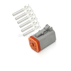 1Set DT Waterproof Automotive Connector Plug Kit DT06-2S/DT04-2P 3P 4P 6P 8P 12P Male Female Plug Socket For Automobile 22-16AWG
