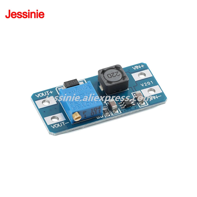 10pcs/1pc MT3608 SX1308 2A DC Step Up Converter Board DC-DC Adjustable Boost Module 2V-24V to 5V 9V 12V 28V
