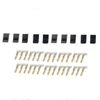 5/10 Pairs Jr Futaba Servo Receiver Connector Plug with Lock and Male Female Gold Plated Terminals Crimp Pin Kit for RC Battery