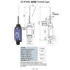 2PCS CNTD CZ-8N Limit Switch Replacement Spare Waterproof IP65 10A 250VAC for CNC Machine Quick Install NC NO Easy Wiring