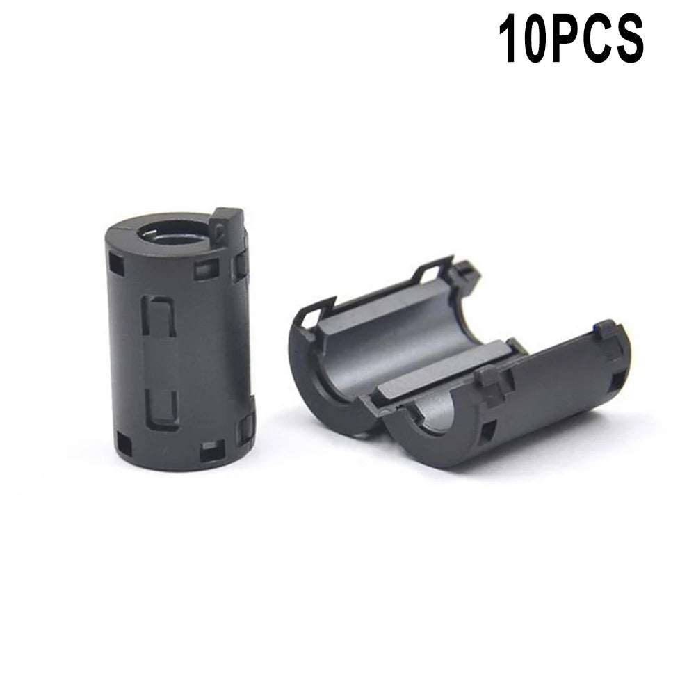10Pcs TDK Ferrite Core Choke Clip Noise Suppressor Filter Ring Cable Clamp RFI EMI For Audio/Video Cables Power Cord