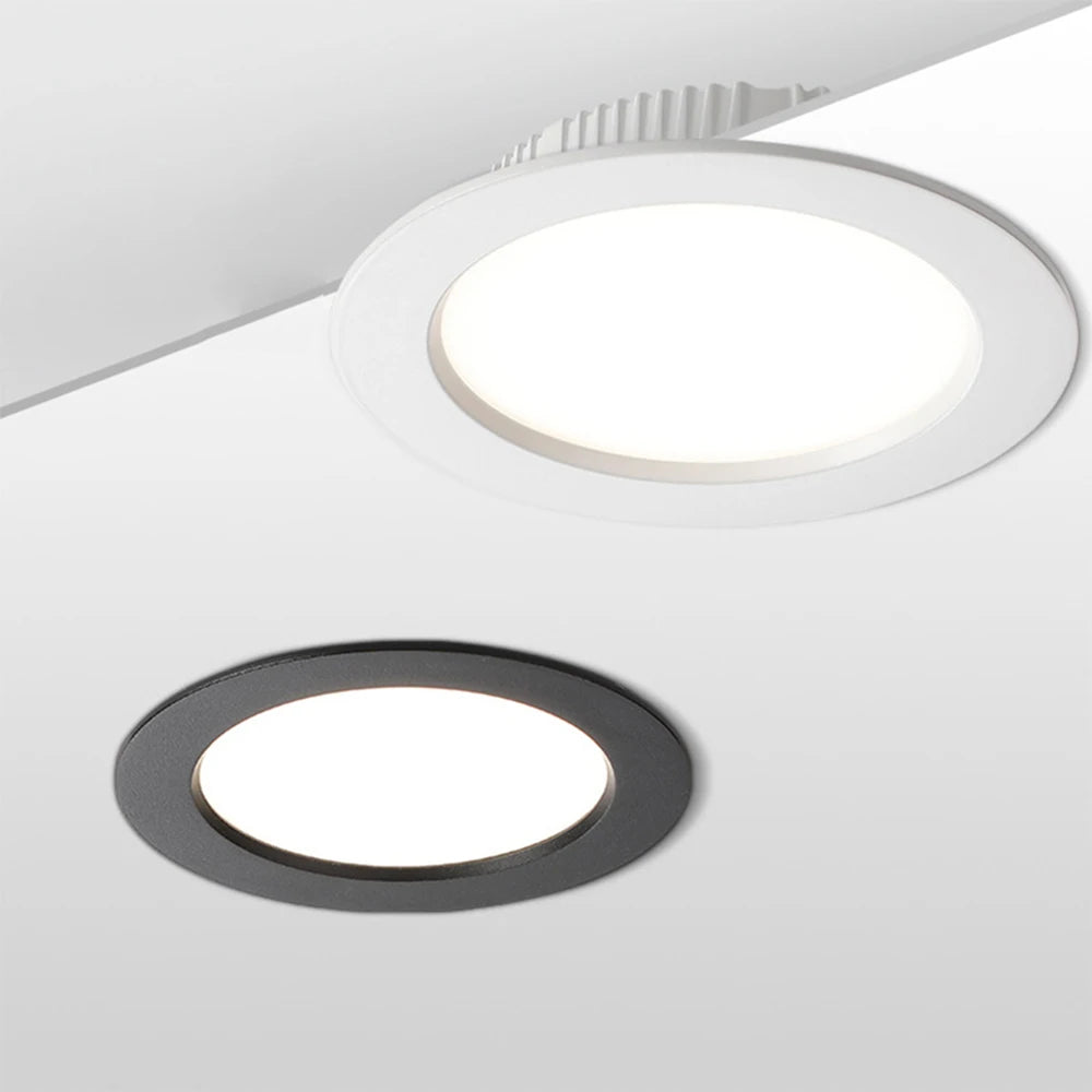 Tuya Smart Ultra-thin Embedded LED Downlight Bluetooth Zigbee Matter 3CCT Dimmable AC110V 220V Ceiling Lamp Indoor Lighting