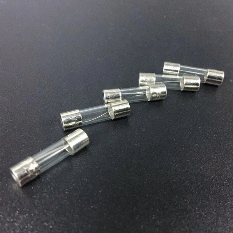 100pcs/set 5x20mm Assortment Fine Glass Tubes Slow Glass Fuses for Electronics