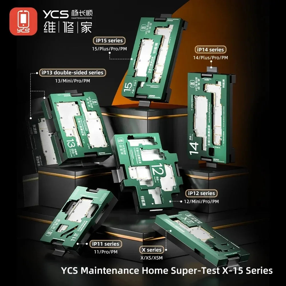YCS  iSocket Motherboard Middle Layer Tester Platform For iPhone X-16 Pro Max Logic Board Lower Middle Frame Repair Tools ﻿