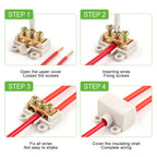 1 Into 2/4 Out 60A/400V 1-6mm2 Wire Connector High Power Cable Splicing Wiring Terminal Block 80A/1000V 2.5-16mm2 Junction Box