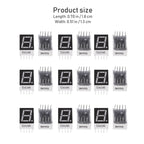 20Pcs 0.5 Inch Red Digit Tube Display Module 7 Segment Common Anode Precision Made LED Segment Display Module for DIY
