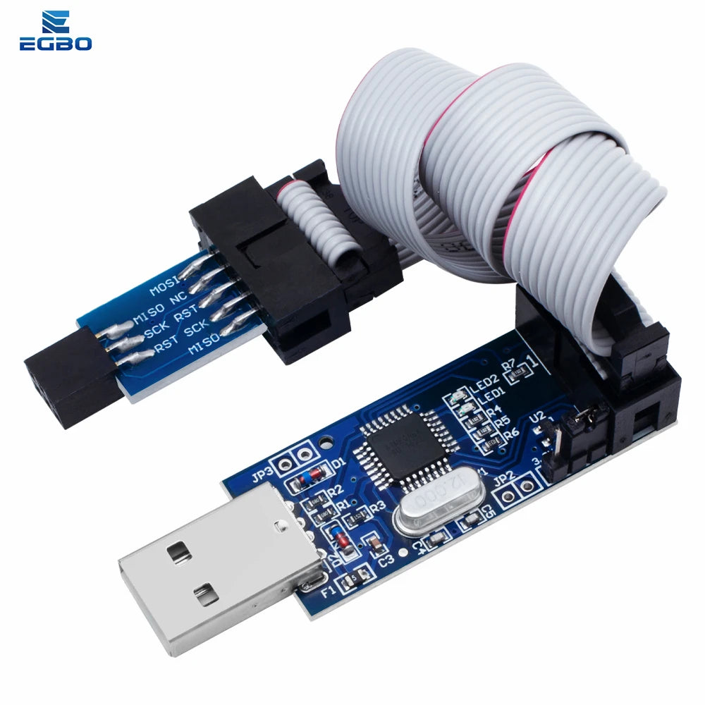 1PCS~5PCS EGBO USBASP USBISP AVR Programmer USB ISP USB ASP ATMEGA8 ATMEGA128 Support Win7 64