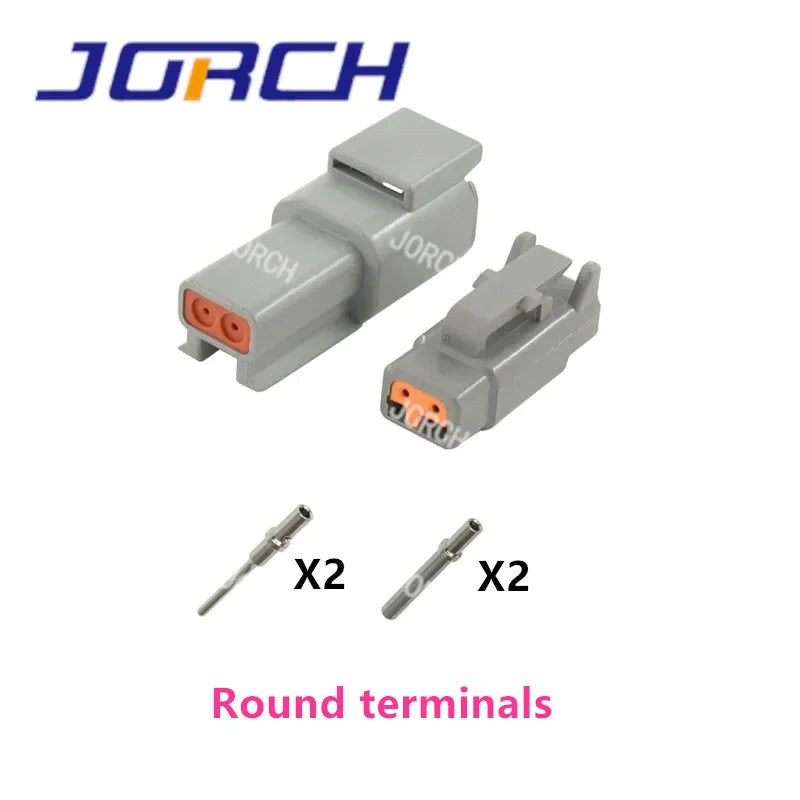 DTM 2Pin DTM06-2S DTM04-2P Waterproof Electrical Connector Inlet Air Temperature Sensor Plug with Round Terminals