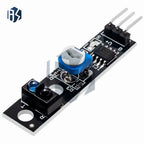 ‌TCRT5000 IR Reflective Sensor Module (3.3V-5V)  1-Channel Obstacle Avoidance & Line Tracking with Adjustable Sensor for arduino