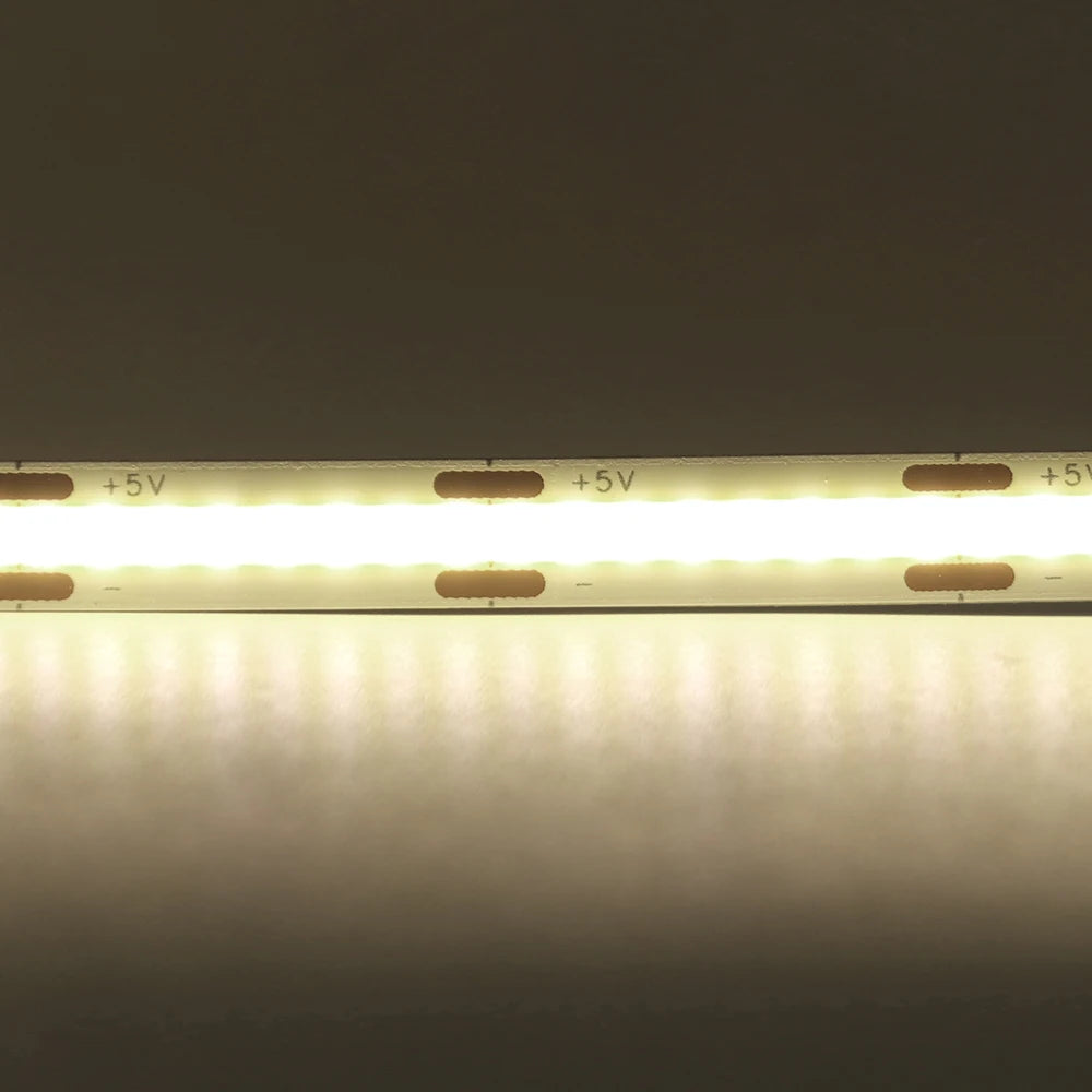 5V USB 3MM 5MM PCB COB LED Strip Light White/Red/Green/Pink/Ice Blue/Yellow TV Backlights DC5V 320Led Flex Night Lamp Home Decor