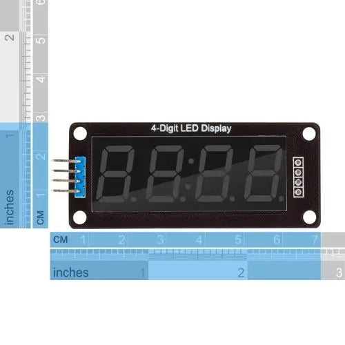 TM1637 0.56 inch Digital Tube Clock Module 4-Digit 7 Segments Double Dots LED Display for Arduino Red Blue Green Yellow White