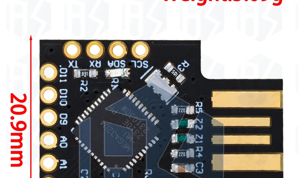 Beetle Leonardo ATMEGA32U4 Ultra-Compact USB-Capable Development Board for Arduino