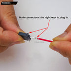 Keszoox 3.0mm Molex 43025/43020 Connector Kit, 2 Pin Male Female Socket Housing with 210mm 20AWG Pre-Crimped Wire