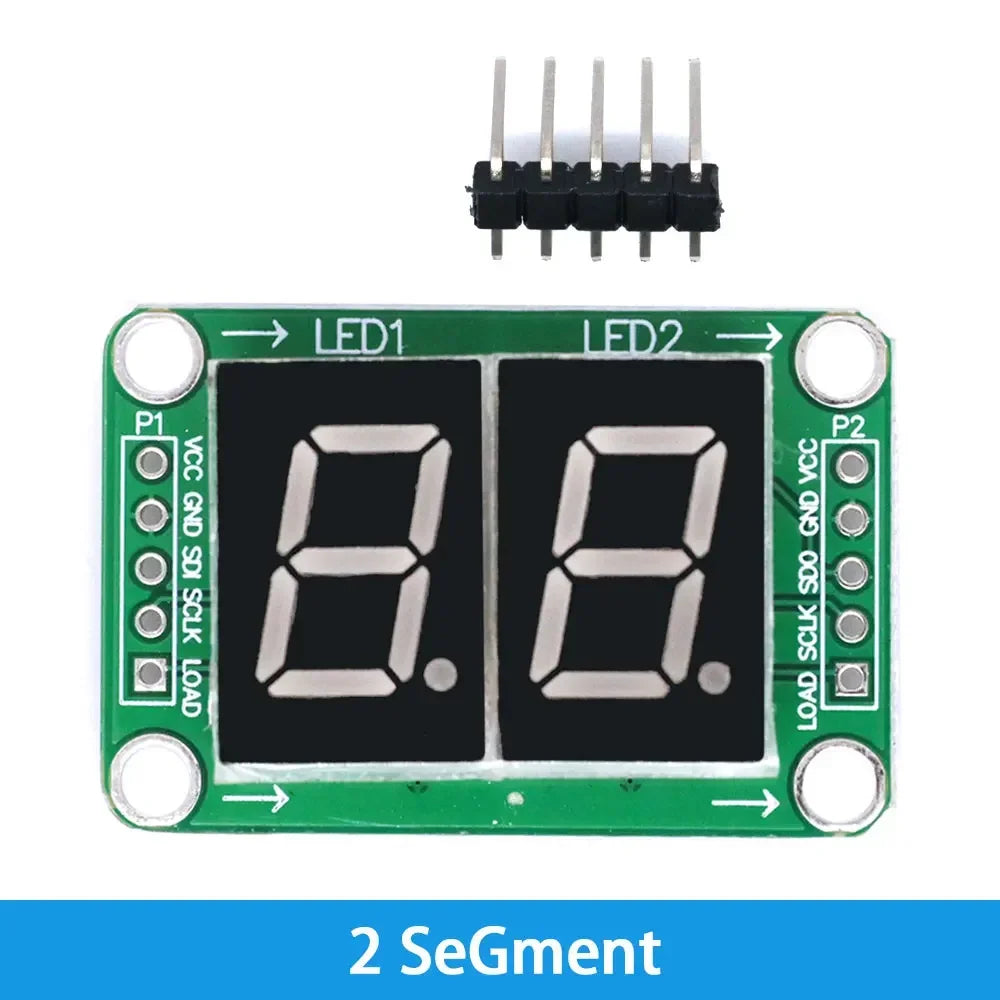 74HC595 Static Drive LED Display Module - 2/3/4-Digit 7-Segment Digital Tube with 74HC595 Shift Register (100% Genuine IC)Module