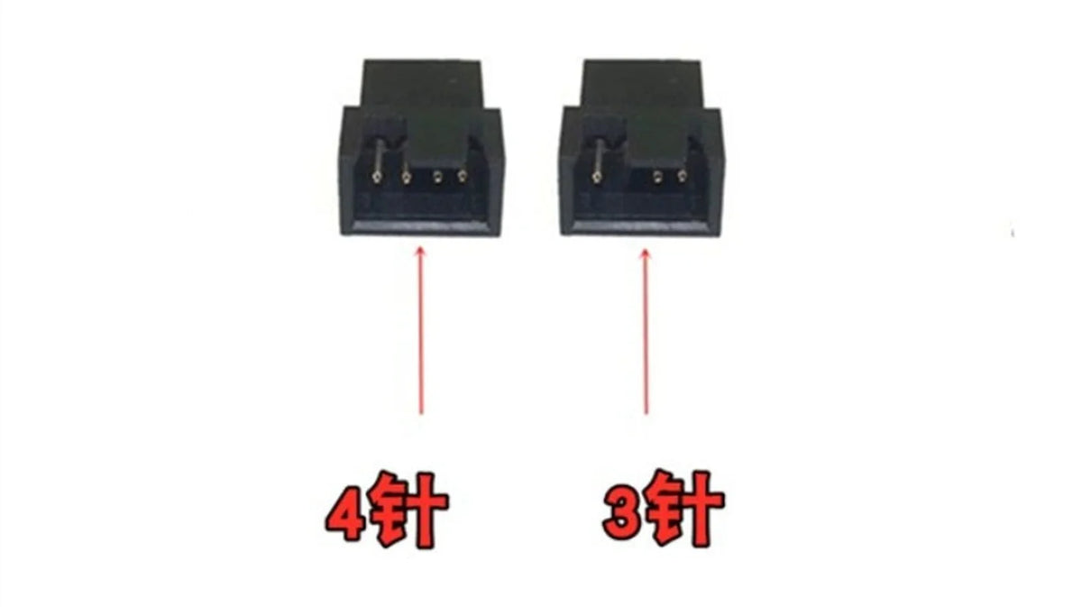 4 Pin Pwm Fan Cable 1 To 1/ 2/3/4 Ways Splitter Black Sleeved 27cm Extension Cable Connector PWM Extension Cables