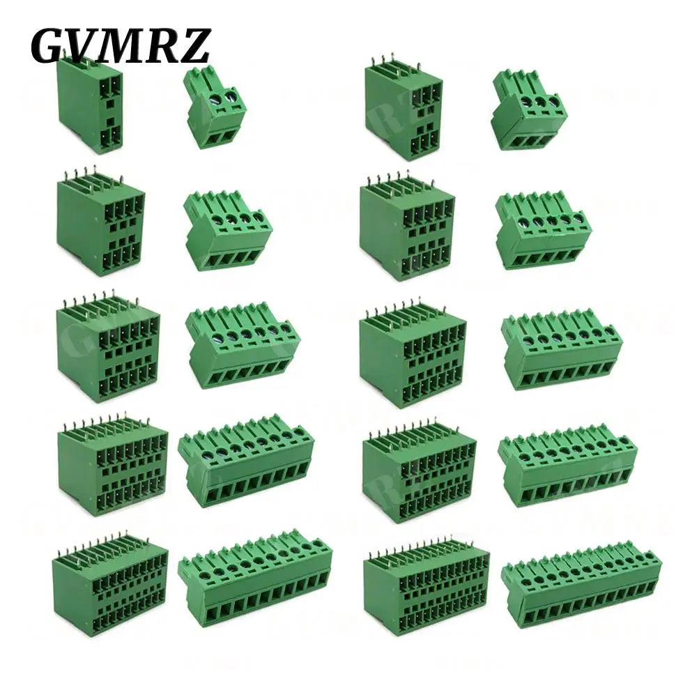5PCS 15EDG KF15EDGRH 2x2 ~ 12PIN 3.81mm Double Layer Double row pluggable terminal block PCB welding plate Plug Pin Socket
