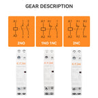ETEK Modular Contactor Din Rail Automatic 2P 4P 230V Single-phase Three-phase 16A/20A/25A/40A/63A  EKMF