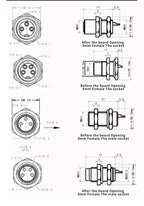 M8 Sensor 3/4/5 Pin Waterproof Aviation Connector Male Female Plug Screw Thread Sensor Cable Joint Industrial Connector IP67