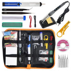 80W Digital Display Soldering Iron Set With Adjustable Temperature Tin Wire Multimeter Repair Tool With Soldering Iron Head