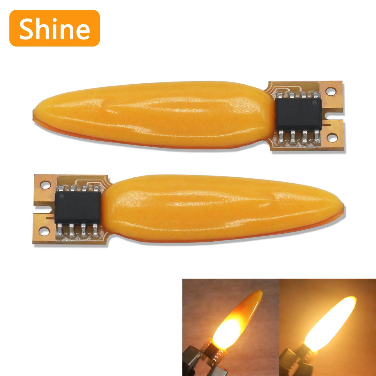 LED Flash Flame Candle Edison Light Bulb 3V LED Light 2-Mode Diode Birthday Party Decoration Light Bulb Accessories 1800K