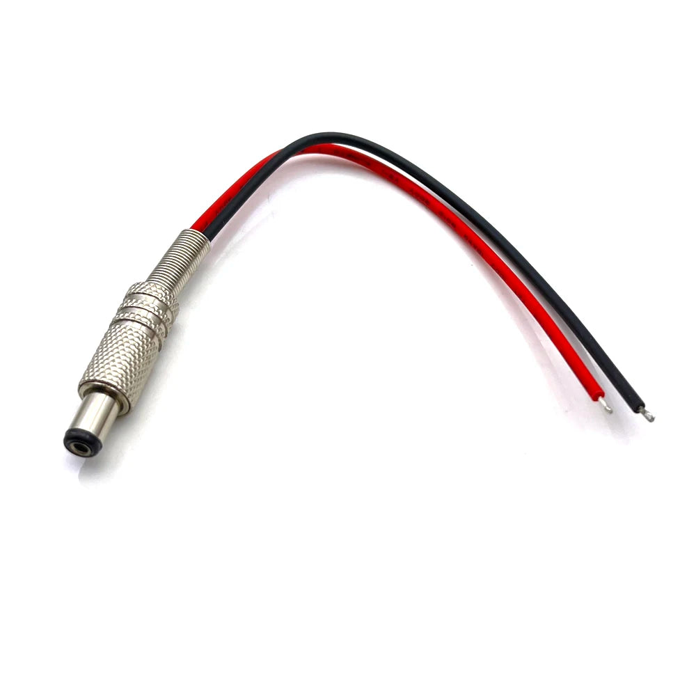 1PCS Waterproof DC099 5.5*2.5mm 5.5*2.1mm 5521 5525 DC Power Jack Socket Female Panel Mount Connector Metal With Nut Snap DC-099