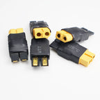 5Pcs Adapter XT60 To XT30 XT90 EC5 TRX T Female To Male Plug Deans Connectors Plug RC Helicopter Quadcopter Lipo Battery Control