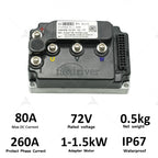 Fardriver ND72260 MiNi12 72V 260A BLDC Hall Sensor Programmable Small Controller For 1500W Electric Motorcycle Scooter