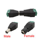 5/10Pcs 5.5 x 2.1mm 5.5 x 2.5mm DC Power Male Female Plug Jack Connector Adapter For 3528 5050 LED Strip Light Camera
