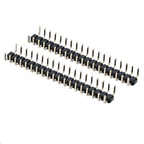 10pcs 2.54mm/2.0mm U Shape Single Row 1x40P Right Angle RA DIP Connector Button Entry Gold Breakable PCB Jumper Male Pin Header