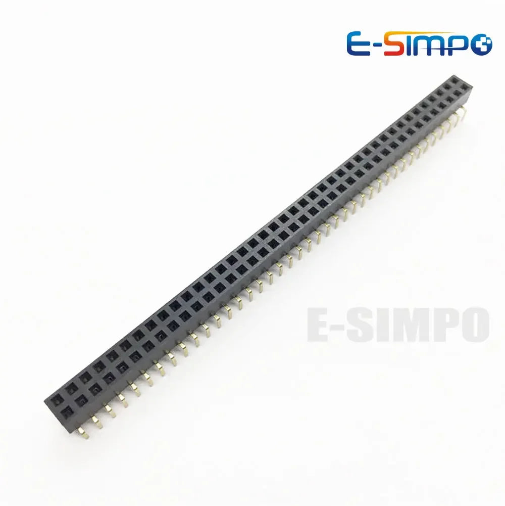 10pcs 2.54mm Bottom Entry Type Straight 2X5/6/7/8/10/11/12/20/40P PH5.0mm Double Row Gold-plated PCB Female Pin Header Connector