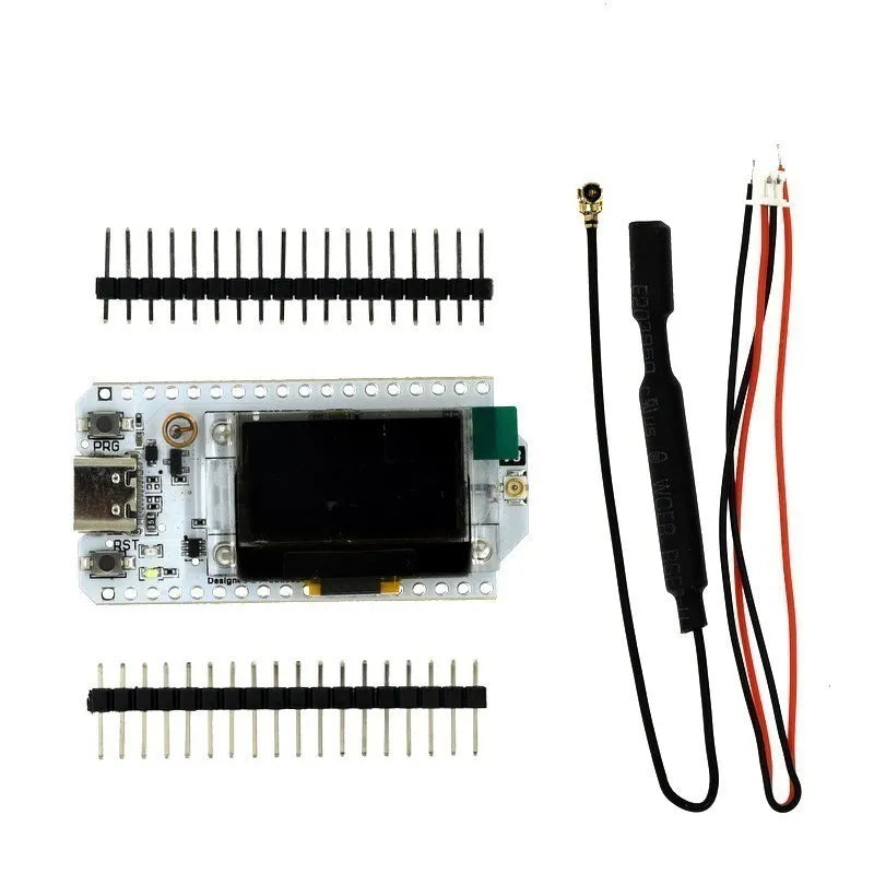 1PCS 433-510 LoRa Blue Oled Wifi SX1276 Module IOT Development Board With Antenna For ESP32  Electronic Diy Kit