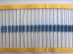 100pcs/Lot (1~10M ohm  Available) 1/4W Metal Film Resistor 0.25W 1% 1/10/100/1k/10k/100k/1M/4.7R/47R/470R/4.7K/47K/470K/4.7M