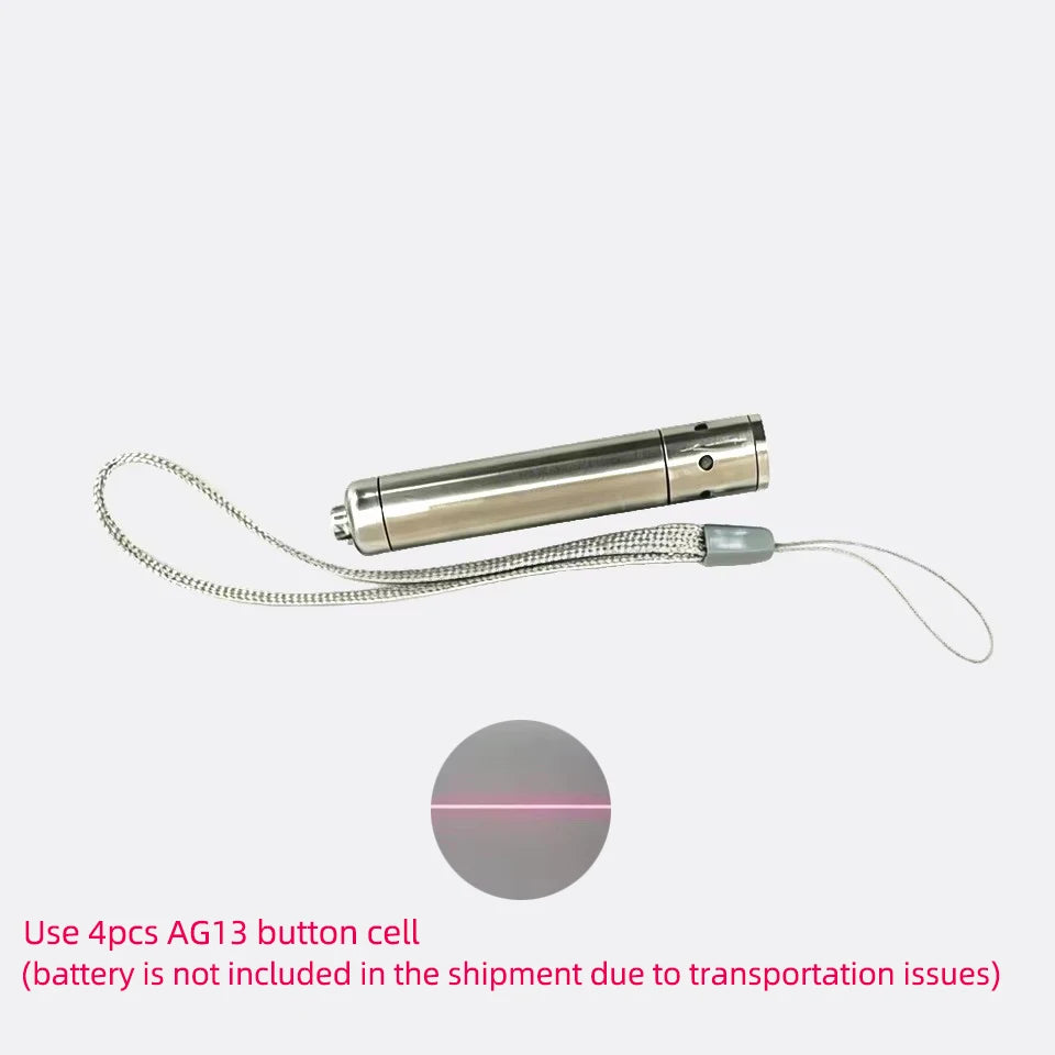 Mini 650nm 10mW Red Dot/Line/Cross Laser Diode Module Stainless Steel Handheld LED