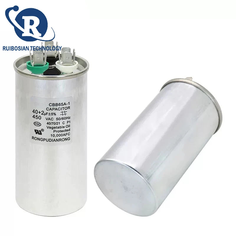 CBB65A-1 LG1P 1.5P air conditioning capacitor 25+1.5UF 25+2UF 30+3UF 35+2.5UF air conditioning compressor capacitor