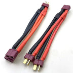 T Plug XT60 XT90 Parallel Battery Connector Male/Female Double Extension Cable Y-Divider/RC Battery Motor3-Way 10AWG 12AWG 14AWG