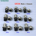 1/5/10Set GX16 Aviation Connector 2 3 4 5 6 7 8 9 10 Pin Male Plug Female Socket Waterproof Circular Connector