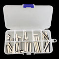 50pcs/Box FPC FFC Flat Cable Connector 1.0mm Pitch Flip Type Under Clamshell Socket 4P 6P 8P 10P 12P 14P 16P 20P 24P 30P Kits