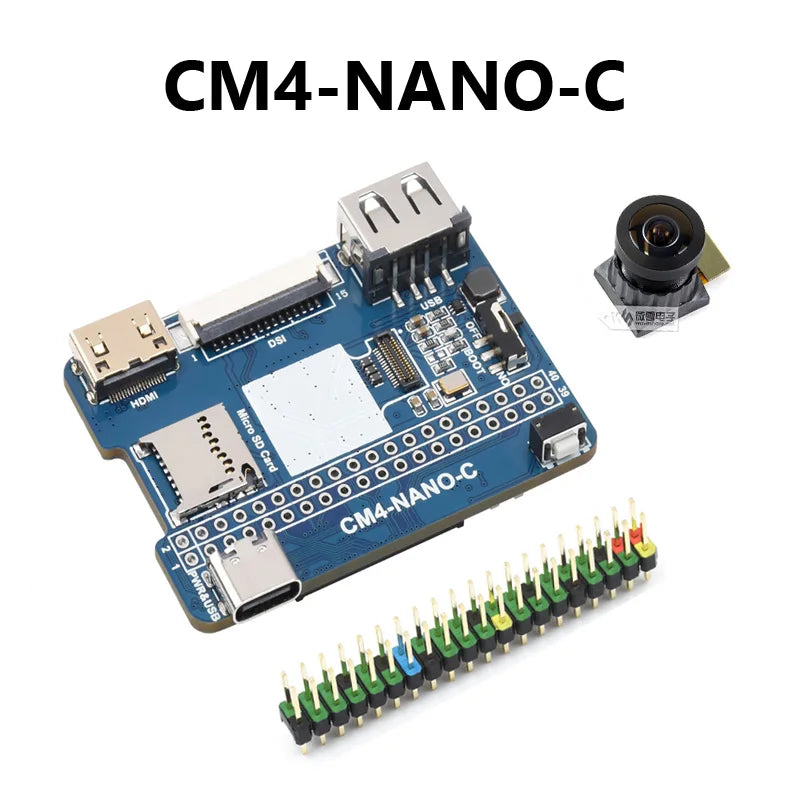 Raspberry Pi Compute Module 4 Nano Base Board Option CM4-NANO-A/B/C IO Board Same Size as the CM4 Not include CM4
